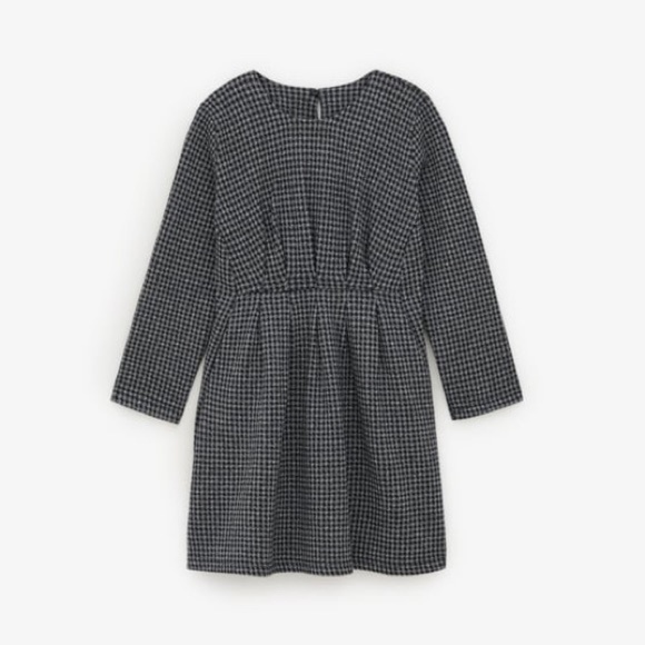 Girl’s Gray Zara Gingham Checked Dress (Size 13-14) - Picture 1 of 6